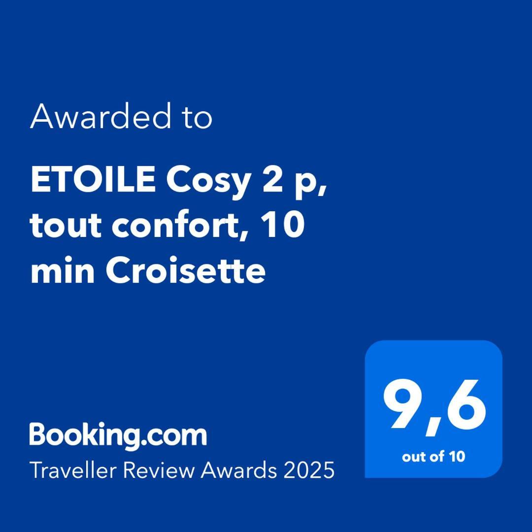 Etoile Cosy 2 P, Tout Confort, 10 Min Croisette Cannes Luaran gambar